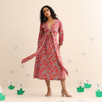 Scarlet crush knotted dress