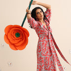 Scarlet crush knotted dress