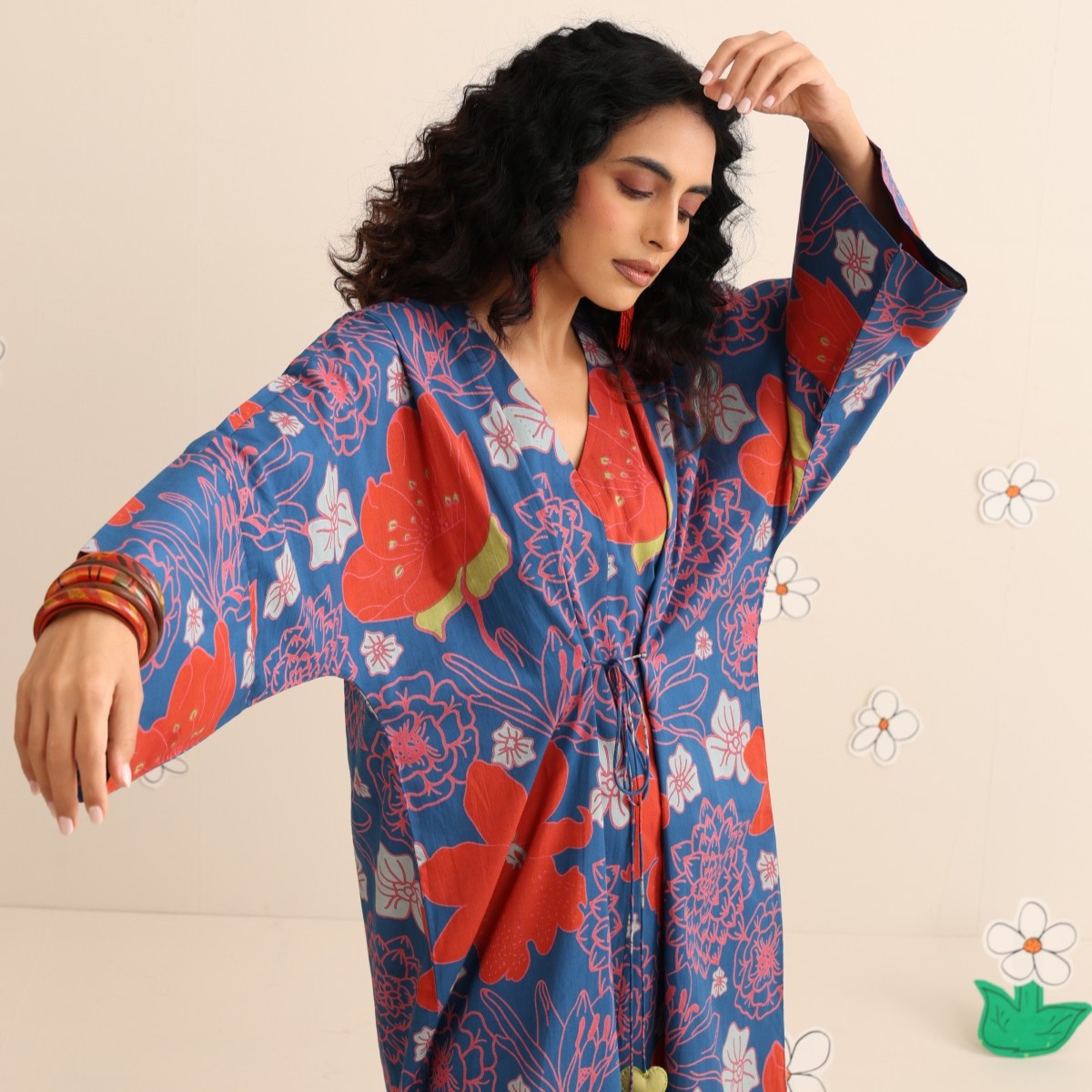 Midnight garden Kaftan