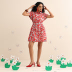 Crimson sky short dress
