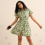 Wild greens short dress