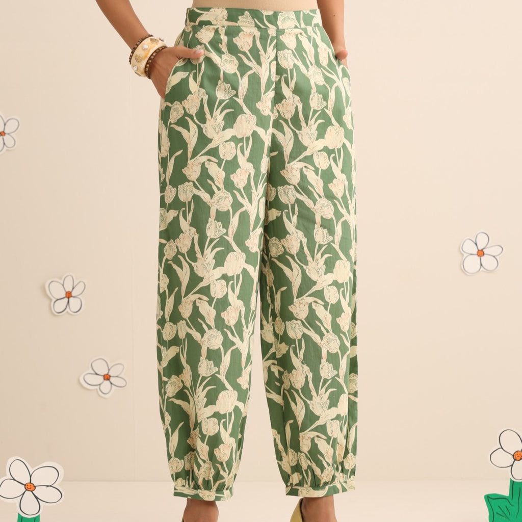 Wild greens kurta and pant set