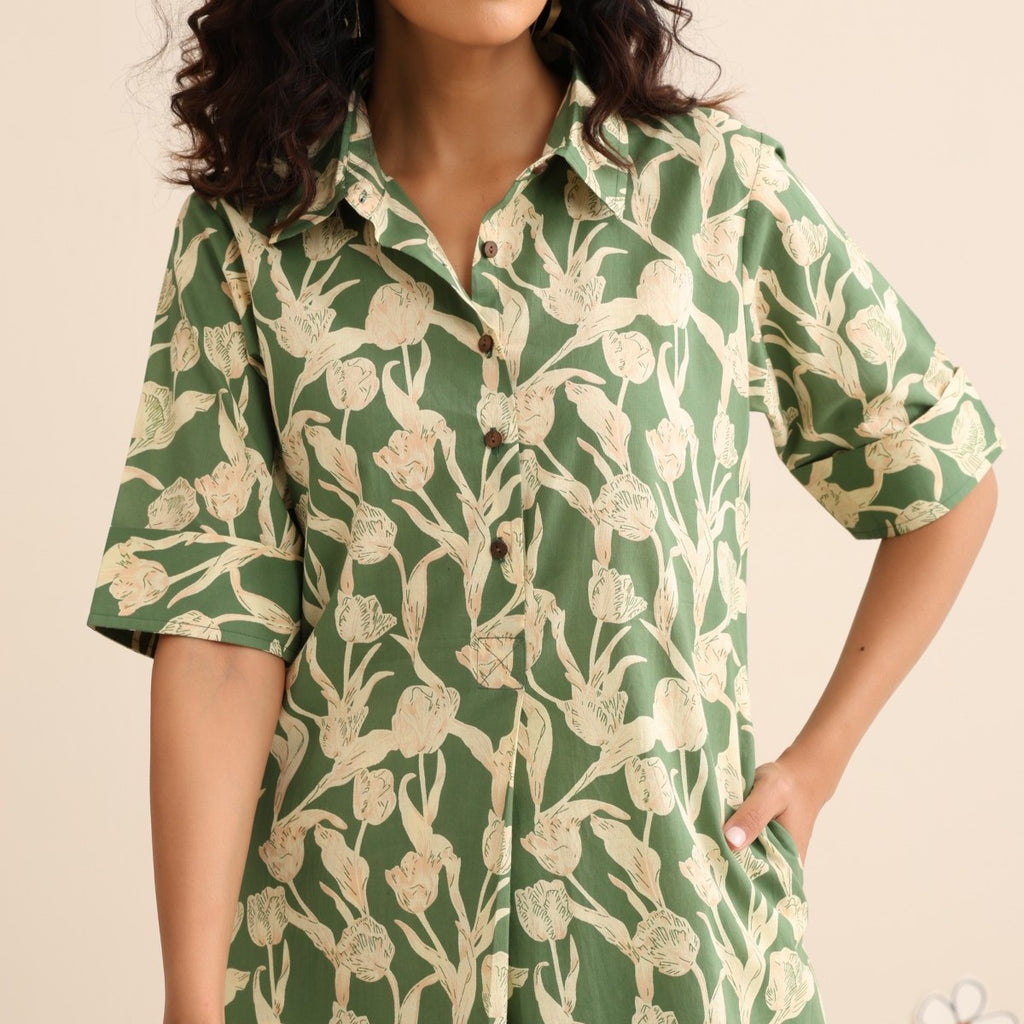 Wild greens kurta and pant set