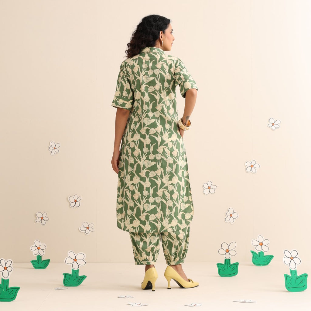 Wild greens kurta and pant set