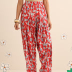 Crimson sky kurta set