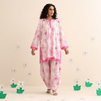 Cotton candy kurta set