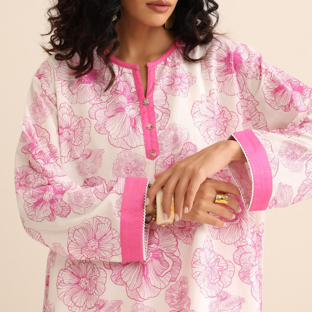 Cotton candy kurta set