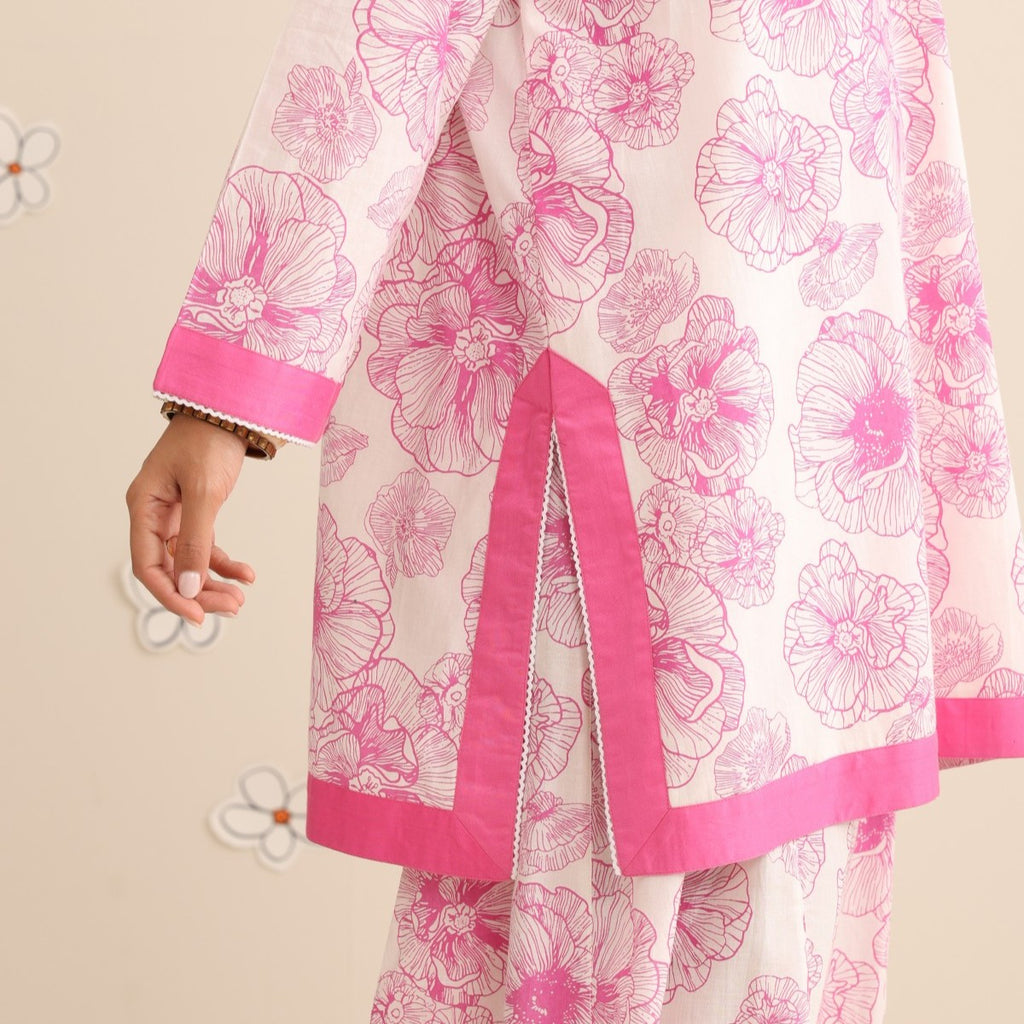 Cotton candy kurta set