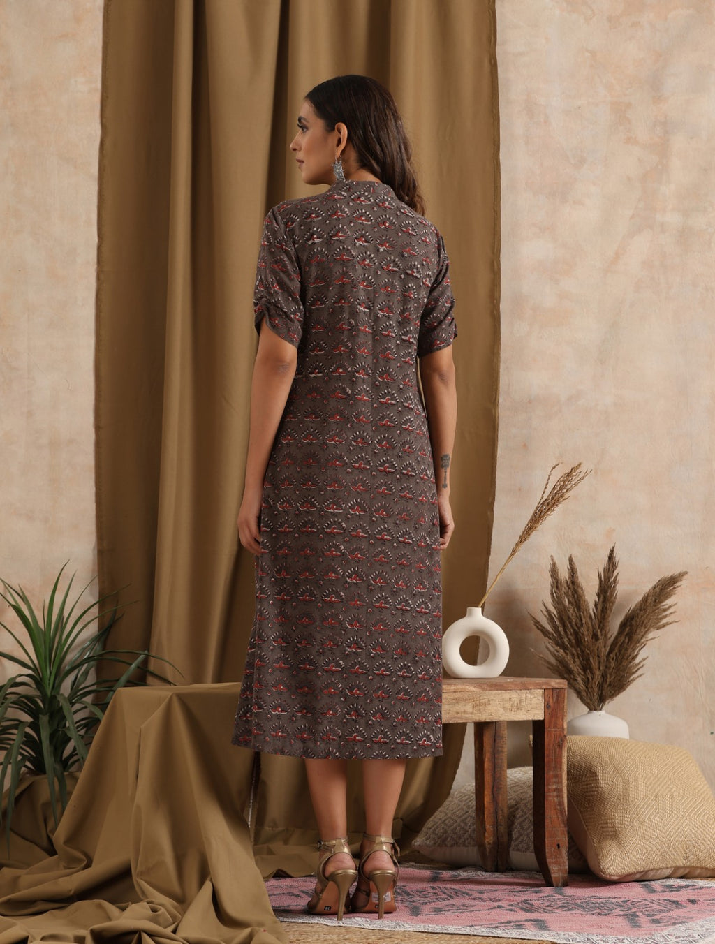 ON SALE- Panchi- Grey wrap dress