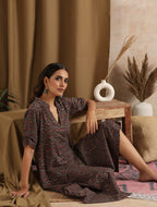 ON SALE- Panchi- Grey wrap dress