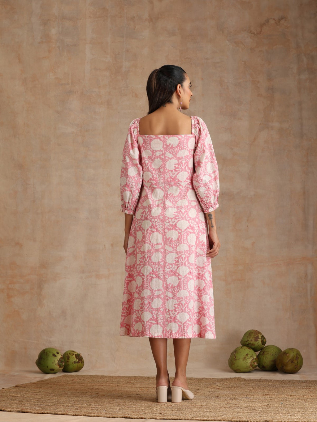 ON SALE- Flamingo floral twisty dress
