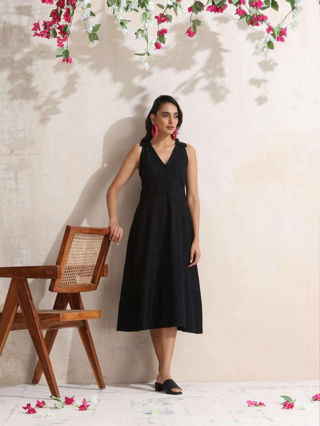 Nyssa - Halter neck midi dress