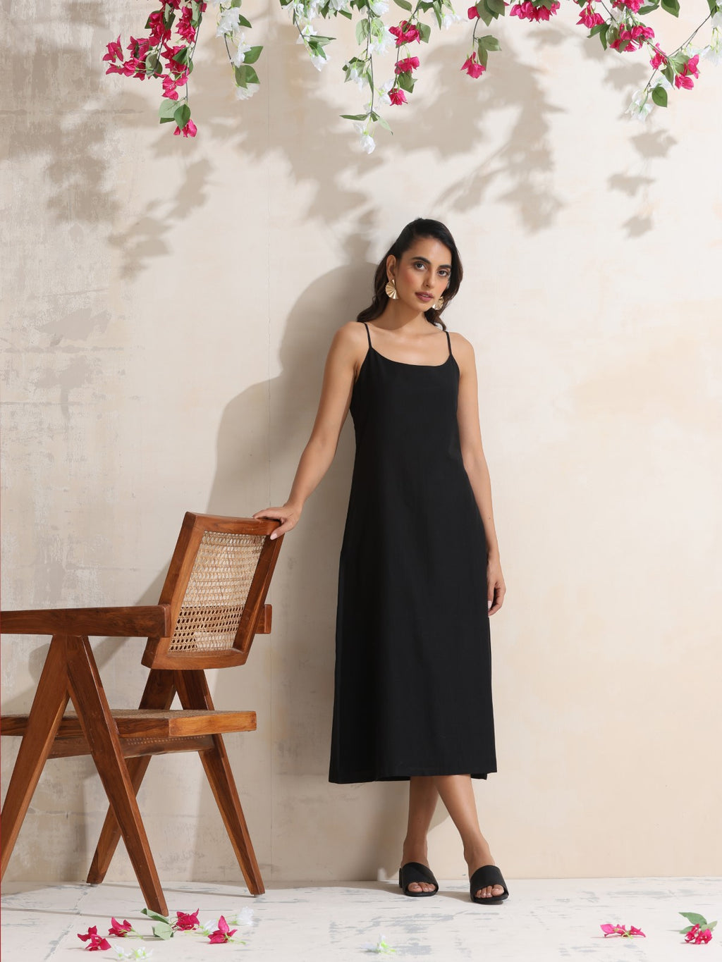 Noctua - Slip dress with overlay set