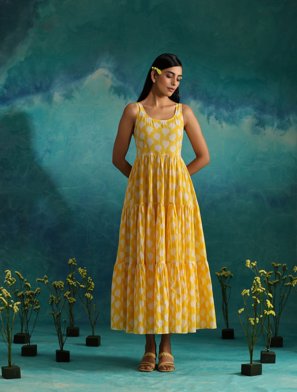 Sunny- Multi-tiered maxi dress