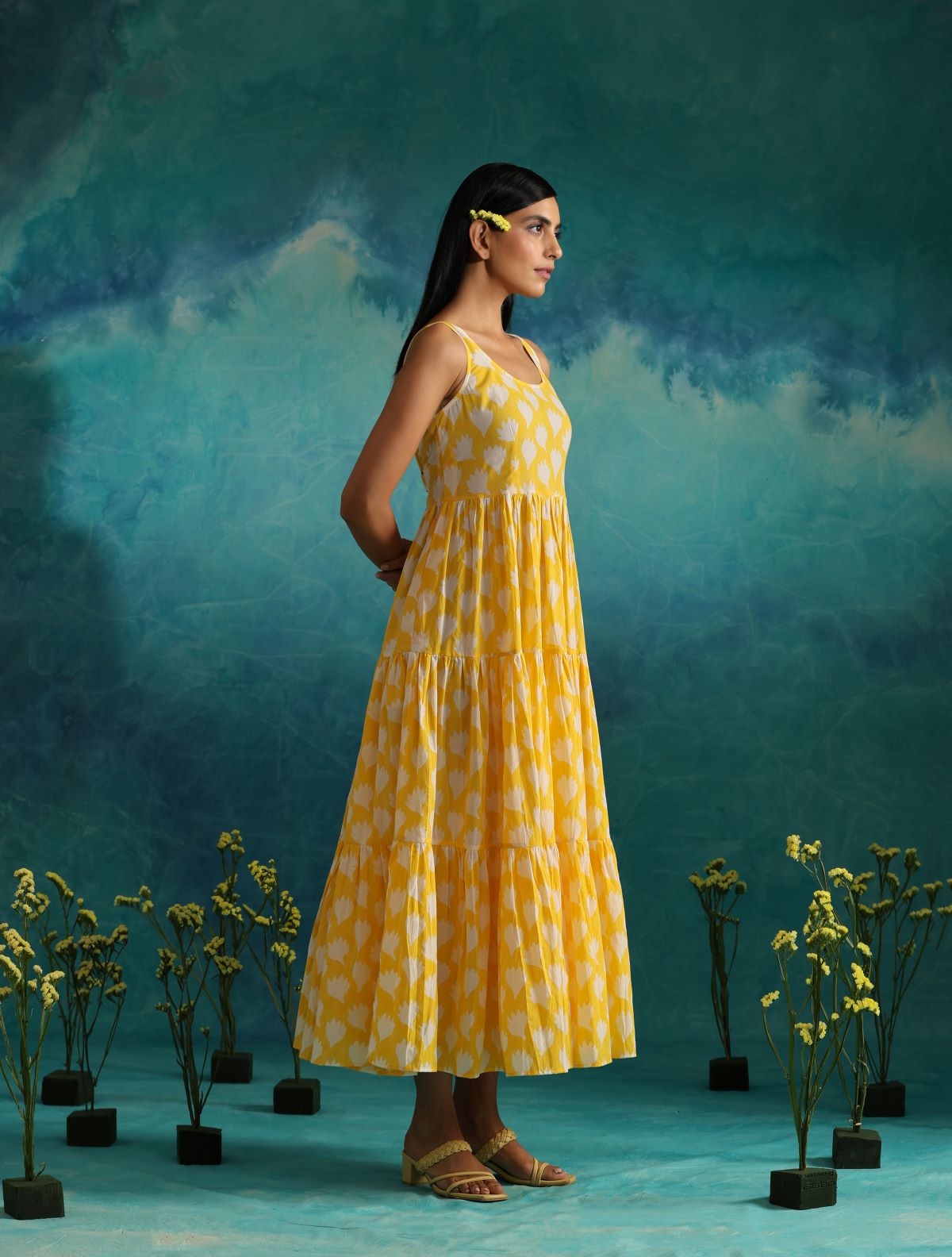 Sunny- Multi-tiered maxi dress