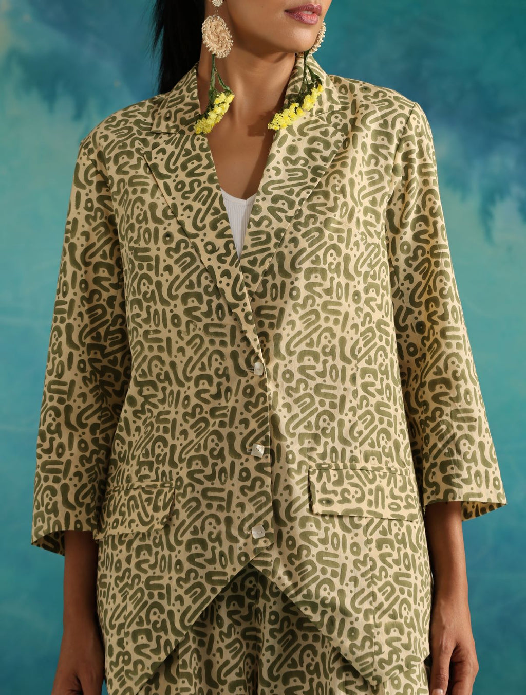ON SALE- Olive maze coord set