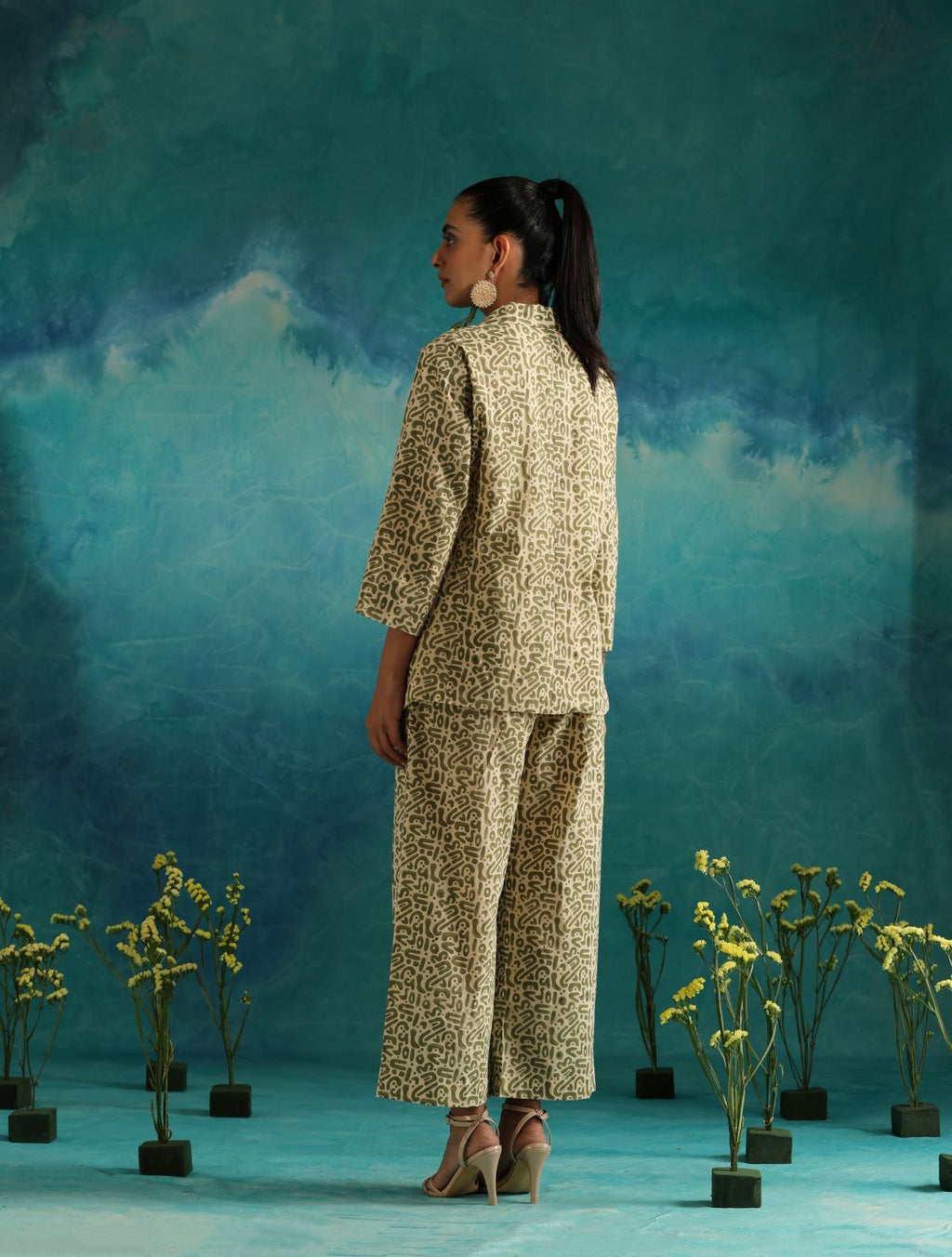 ON SALE- Olive maze coord set
