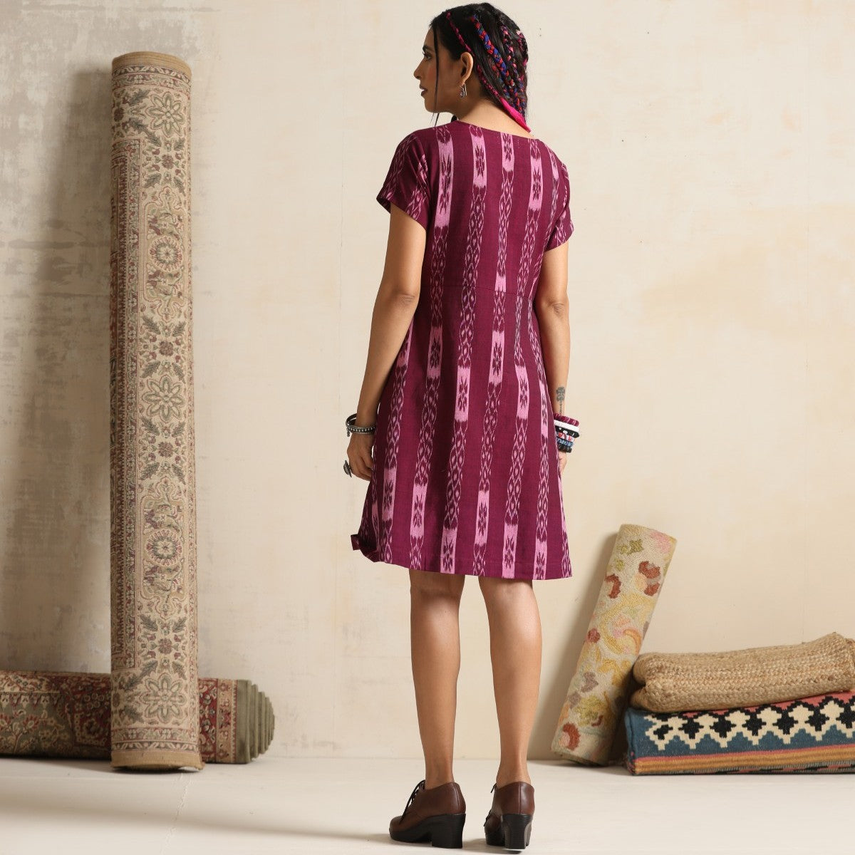 Falsafa- wine twisted dress