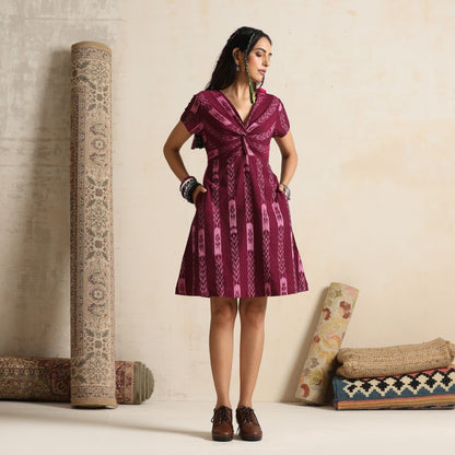 Falsafa- wine twisted dress