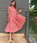 Strawberry Fields- Button down dress with pleats