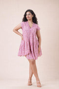 ON SALE- Peach garden short dress
