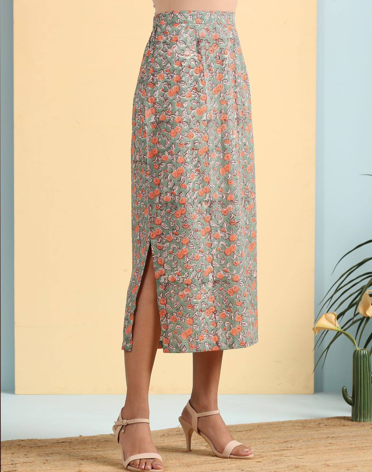 Skirt and top floral co ord set- SAMPLE SALE- S SIZE