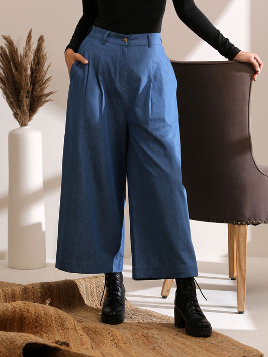 Basics - Denim trousers in light blue