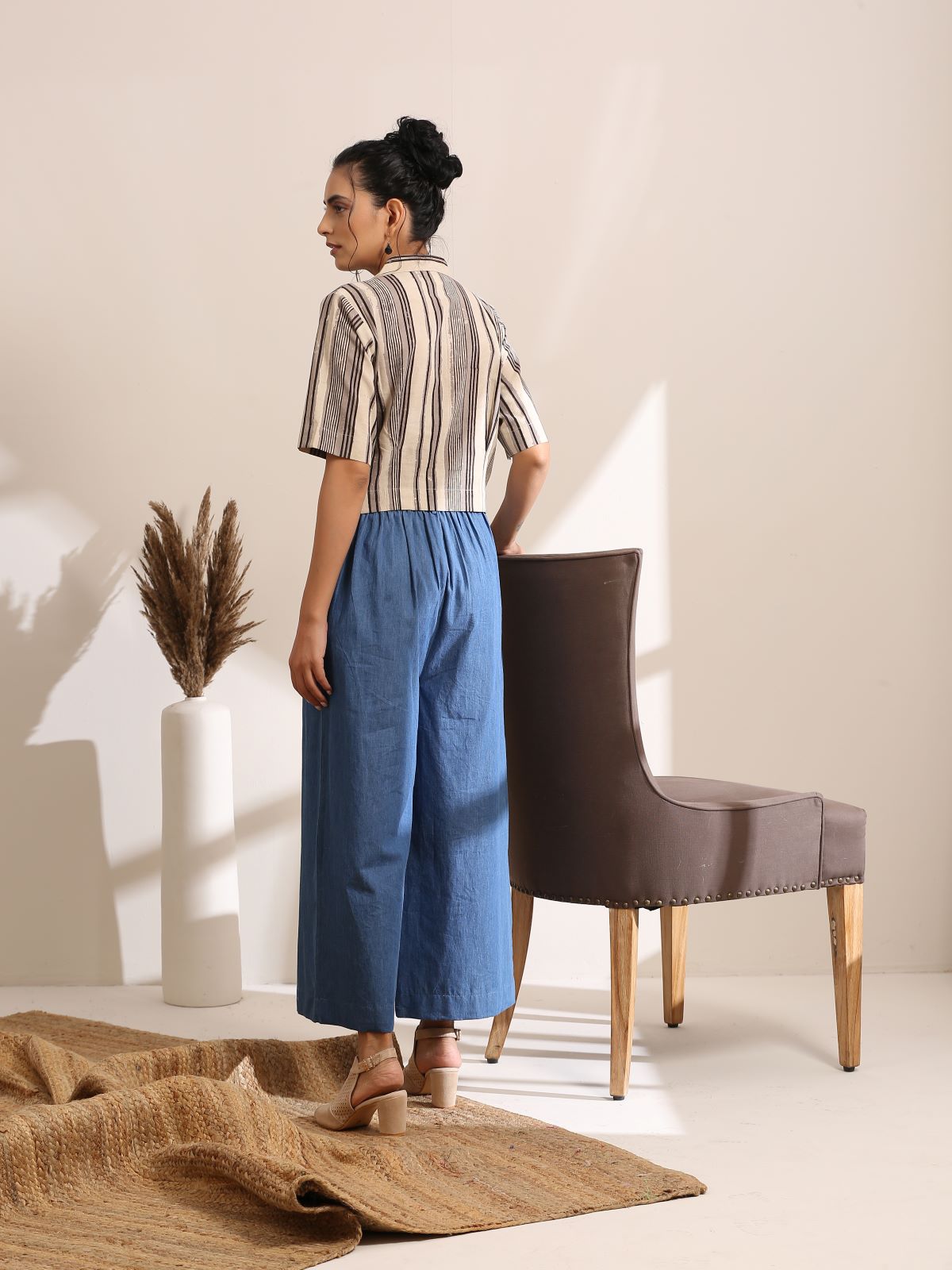 The Jessica Wide Leg Denim Trouser • Impressions Online Boutique